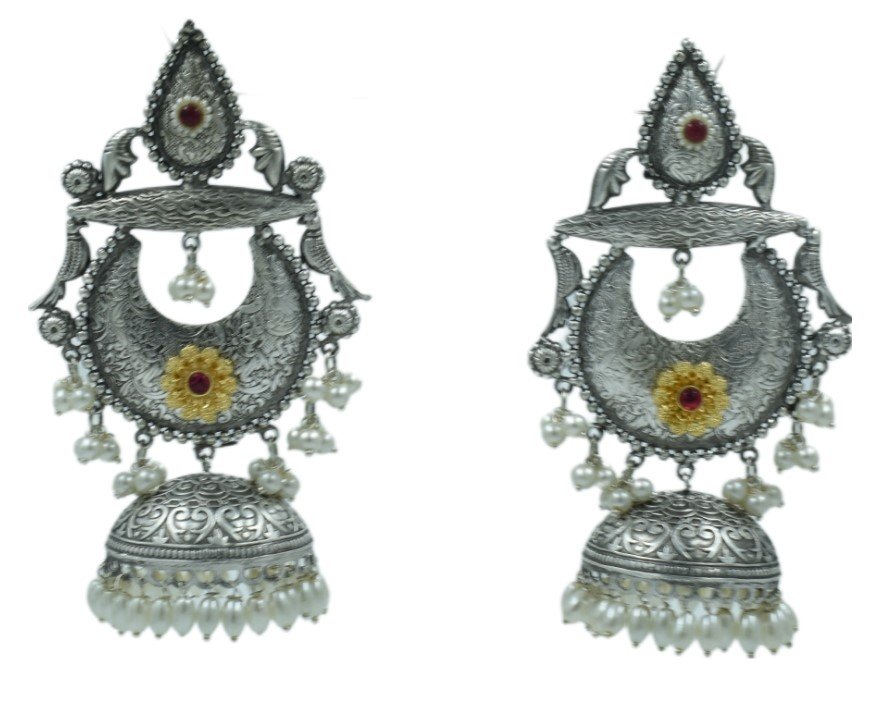 Exquisite Long Oxidized Earrings for Women – Intricate Ethnic Jewelry for Casual and Festive Wear