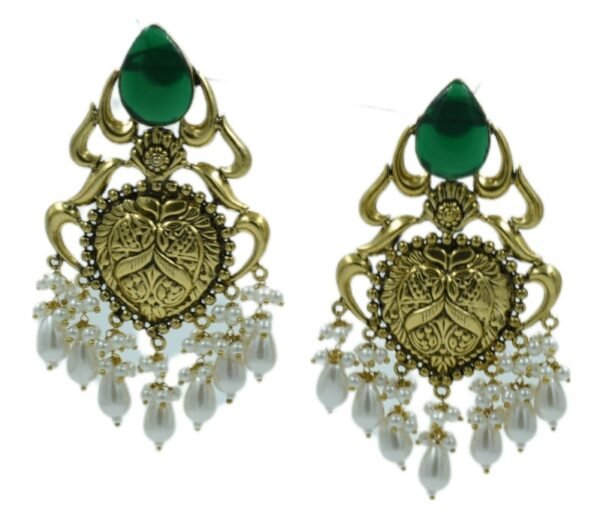 Exquisite Long Oxidized Earrings for Women – Intricate Ethnic Jewelry for Casual and Festive Wear