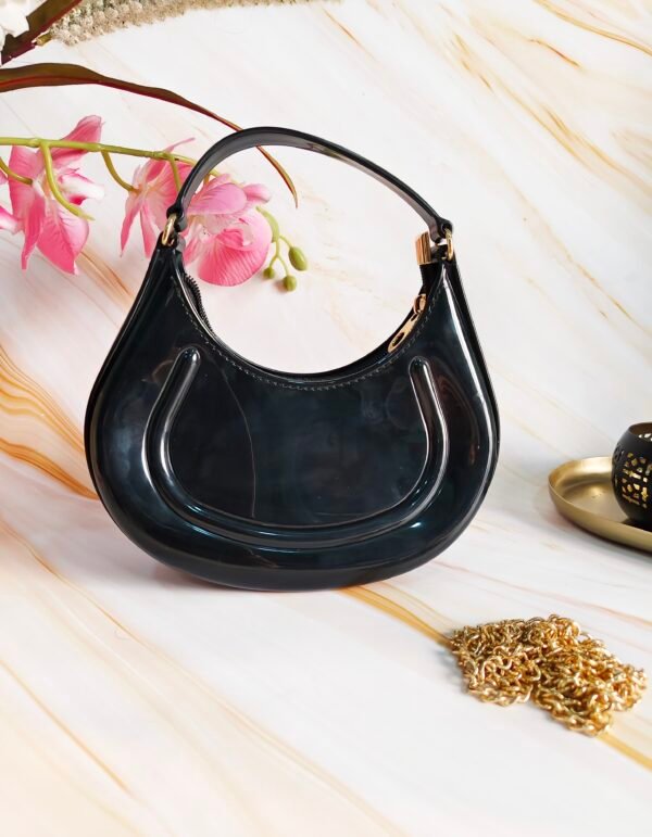 Silicone Purse with Handheld & Sling Chain – Stylish Crossbody Bag, Casual Clutch for Women – Versatile and Trendy Fashion Accessory