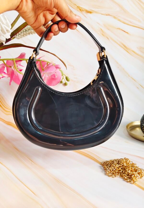 Silicone Purse with Handheld & Sling Chain – Stylish Crossbody Bag, Casual Clutch for Women – Versatile and Trendy Fashion Accessory - Image 3