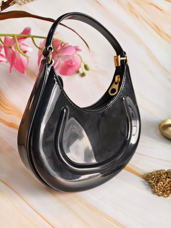 Silicone Purse with Handheld & Sling Chain – Stylish Crossbody Bag, Casual Clutch for Women – Versatile and Trendy Fashion Accessory - Image 5