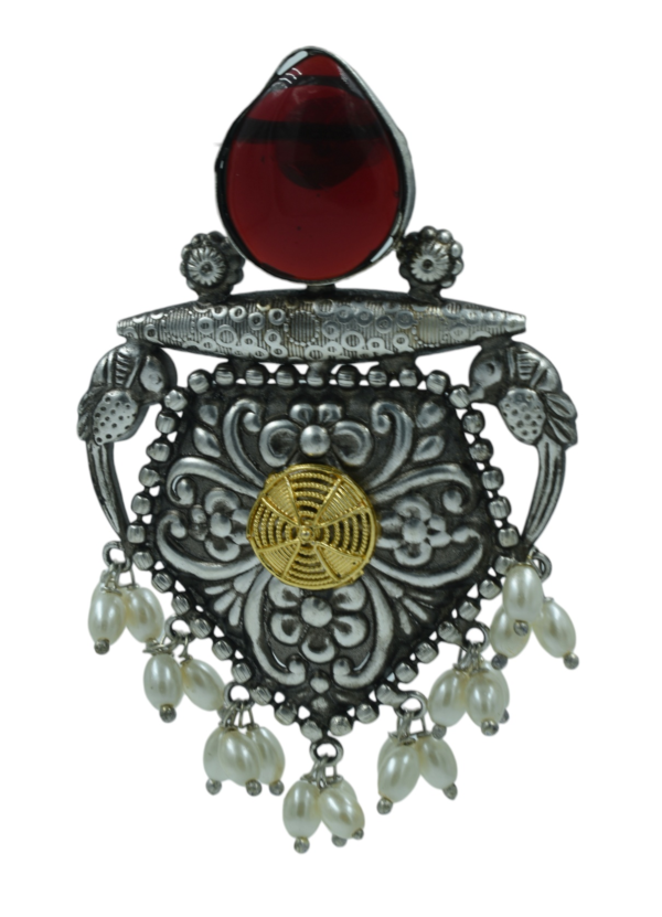 Exquisite Long Oxidized Earrings for Women – Intricate Ethnic Jewelry for Casual and Festive Wear - Image 2