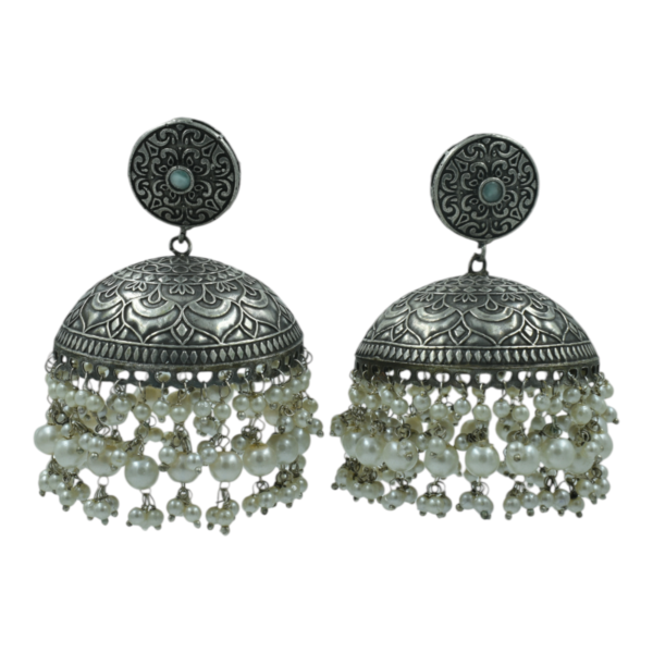 Exquisite Long Oxidized Earrings for Women – Intricate Ethnic Jewelry for Casual and Festive Wear