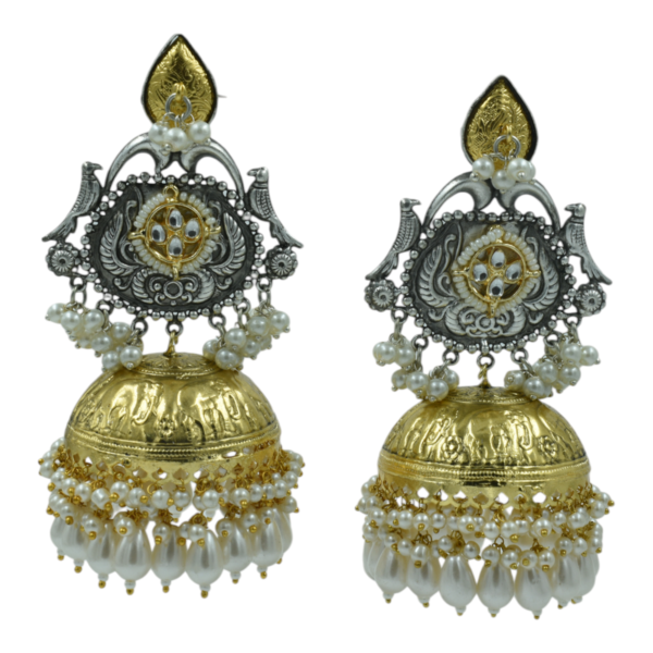 Exquisite Long Oxidized Earrings for Women – Intricate Ethnic Jewelry for Casual and Festive Wear