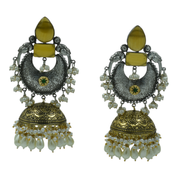 Exquisite Long Oxidized Earrings for Women – Intricate Ethnic Jewelry for Casual and Festive Wear