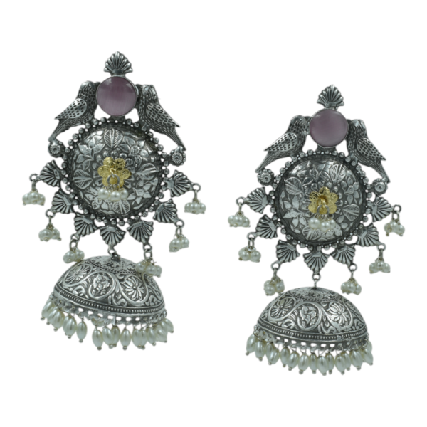 Exquisite Long Oxidized Earrings for Women – Intricate Ethnic Jewelry for Casual and Festive Wear