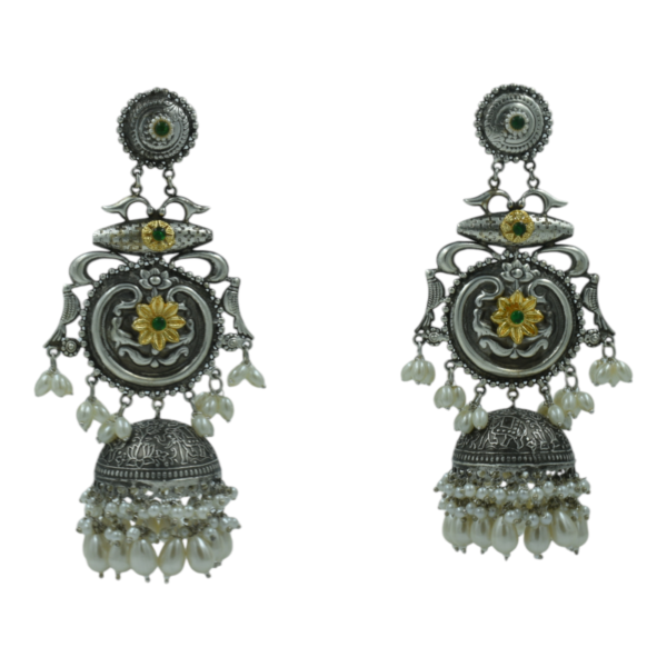 Exquisite Long Oxidized Earrings for Women – Intricate Ethnic Jewelry for Casual and Festive Wear