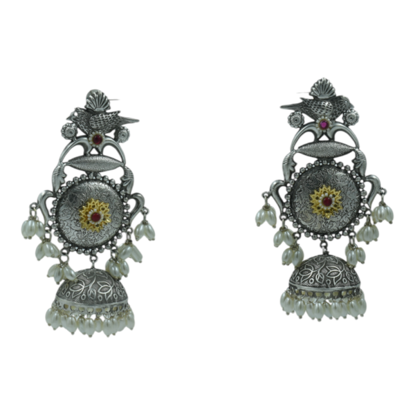 Exquisite Long Oxidized Earrings for Women – Intricate Ethnic Jewelry for Casual and Festive Wear