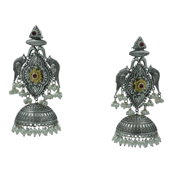 Exquisite Long Oxidized Earrings for Women – Intricate Ethnic Jewelry for Casual and Festive Wear