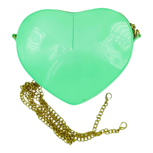 Trendy Heart-Shaped Silicone Handbag with Sling Belt – Stylish and Durable Crossbody Bag for Women and Teens