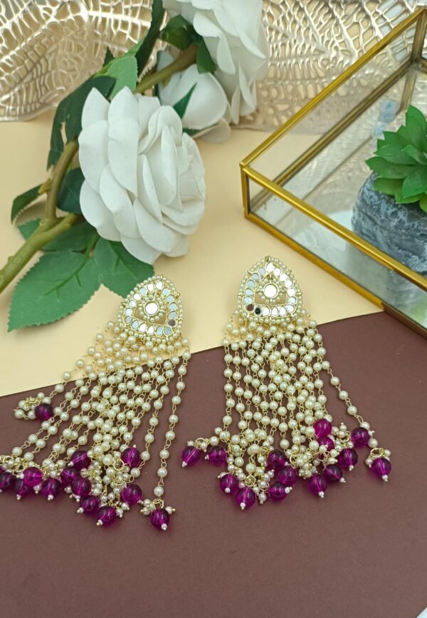 Elevate Your Style with Long Multi Strand Pearl Earrings - Image 12