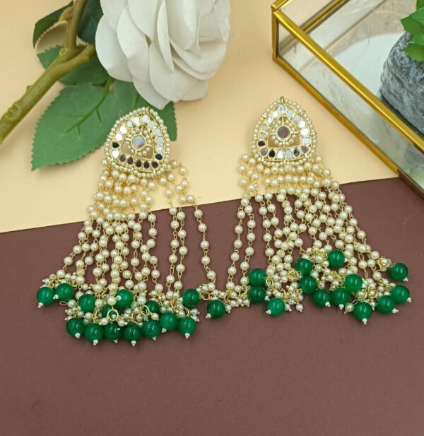 Elevate Your Style with Long Multi Strand Pearl Earrings - Image 5