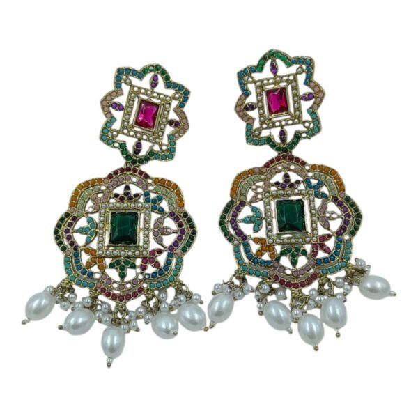 Stunning and Vibrant Pubjabi Earrings to Elevate Your Style - Image 2