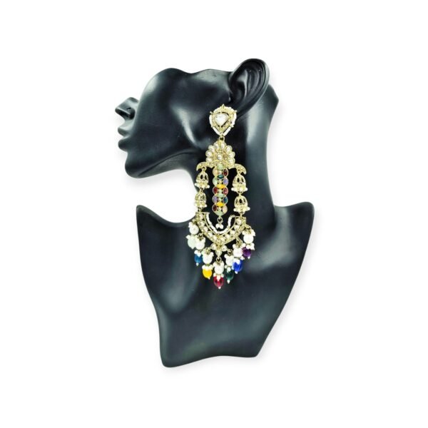 Illuminate Your Space with a Long Kundan Chandelier