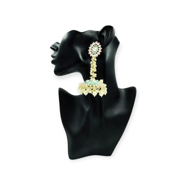 Elegant Long Meenakari Pearl Jhumki for Every Occasion - Image 3