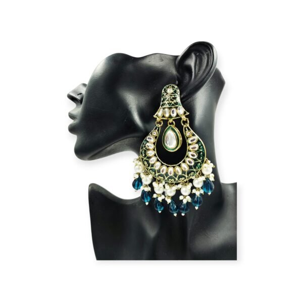 Elegant Colorful Meenakari Kundan Earrings: A Touch of Glamour - Image 5