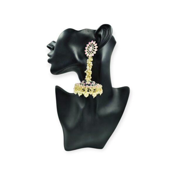 Elegant Long Meenakari Pearl Jhumki for Every Occasion