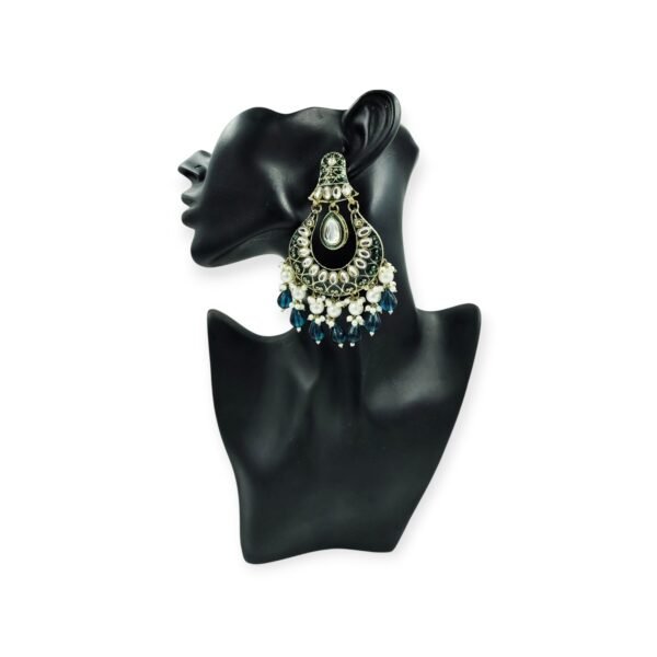 Elegant Colorful Meenakari Kundan Earrings: A Touch of Glamour - Image 6