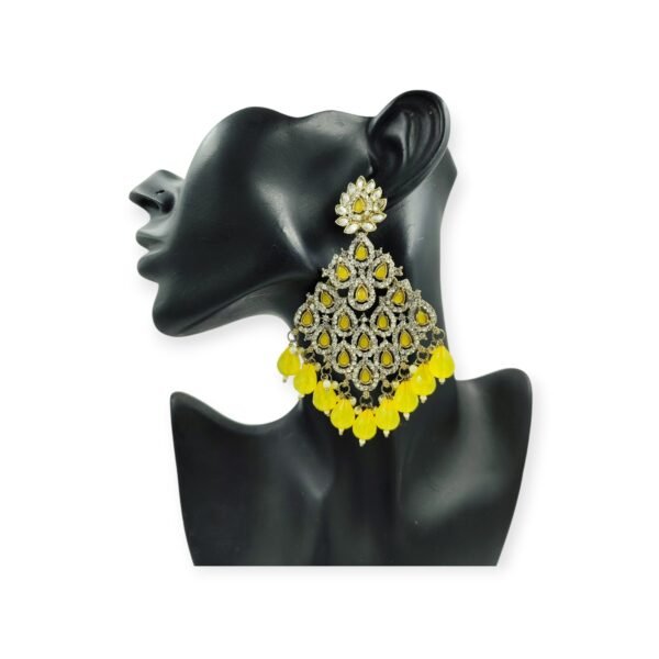 Illuminate Your Look with Shiny Colorful Chandbali Earrings