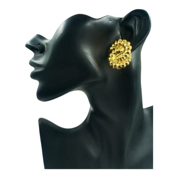 Elegant Golden Colored Anti-Tarnish Earrings