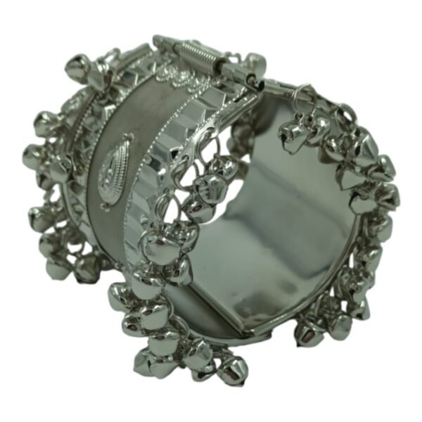 Elegant Oxidised Bracelets with Ghungroo and Chimes - Image 3