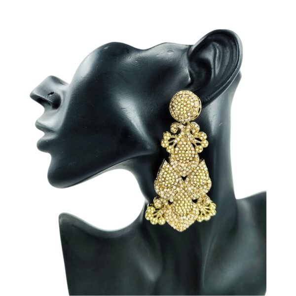 Elevate Your Look with Crystal Chanbali Punjabi Styled Jewelry