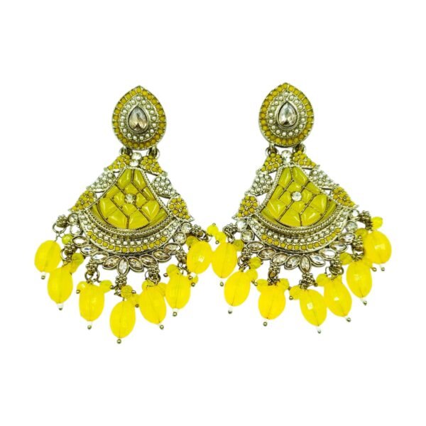 Elegance Redefined: The Long Kundan Crystal Chandbali - Image 13