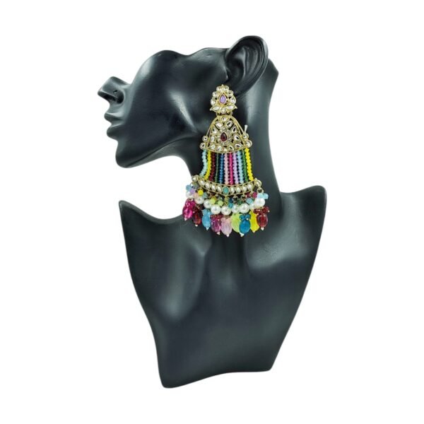 Discover the Elegance of Kundan Crystal Chandbali - Image 13