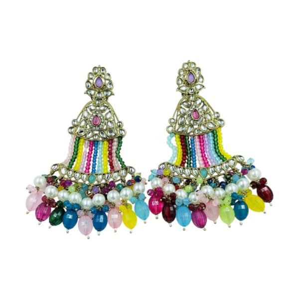 Discover the Elegance of Kundan Crystal Chandbali - Image 14