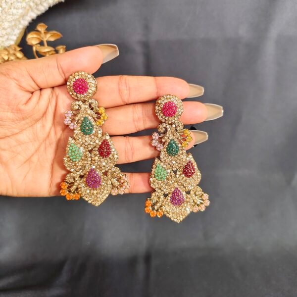 Elevate Your Look with Crystal Chanbali Punjabi Styled Jewelry - Image 9