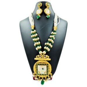 Elevate Your Style with Our Long Brass Necklace Set