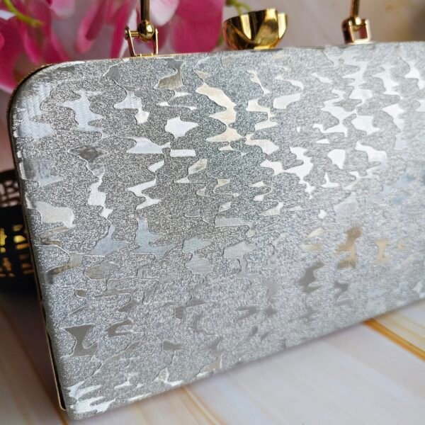 Elevate Your Evening Look with Our Beautiful Shiny Bridal Clutch - Image 5