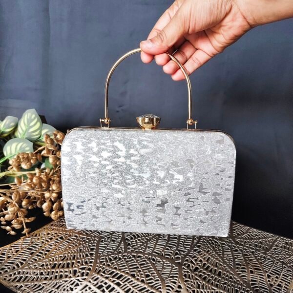 Elevate Your Evening Look with Our Beautiful Shiny Bridal Clutch - Image 7